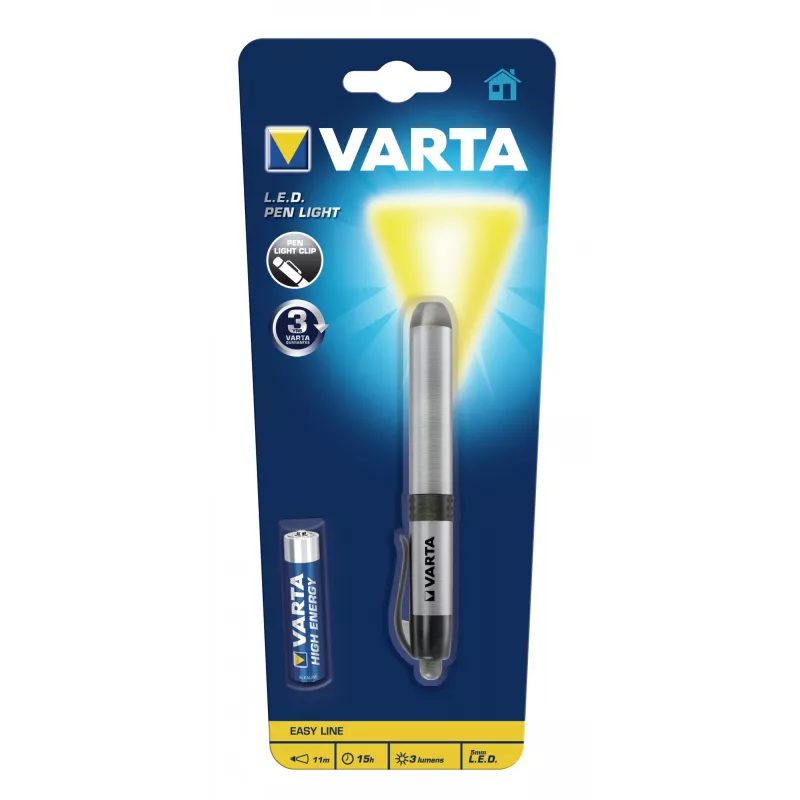 Varta -LEDPL - pin-Blinklicht - Silver - Aluminium - LED - 1 lamps - 3 lm