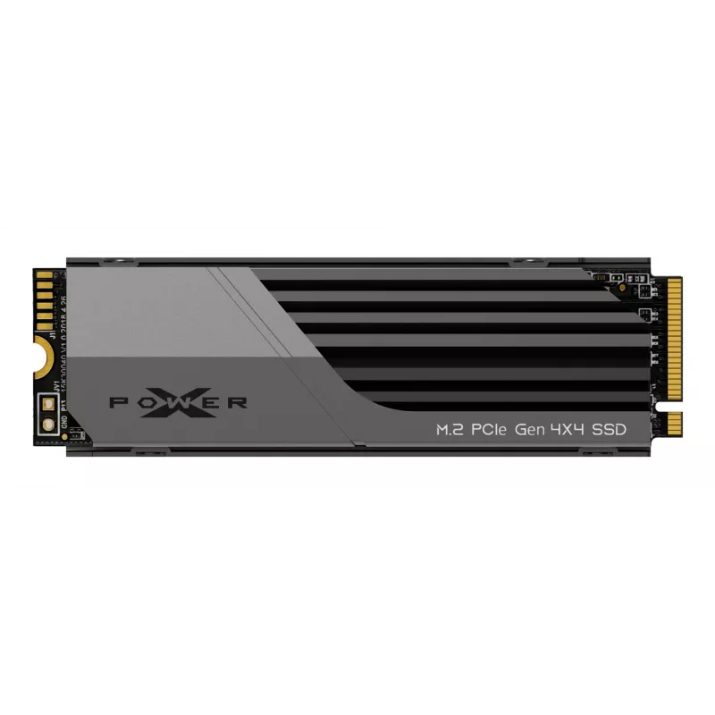 M.2 NVMe SSD Silicon Power 1 TB PCIe 4.0 (2280) — Read 7000 MB/s, Write 6000 MB/s, Heatsink, 3D NAND, NVMe 2.0
