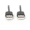 Assmann USB connection cable. type A M/M. 3.0m. USB 2.0 compatible. UL. bl (AK-300100-030-S)