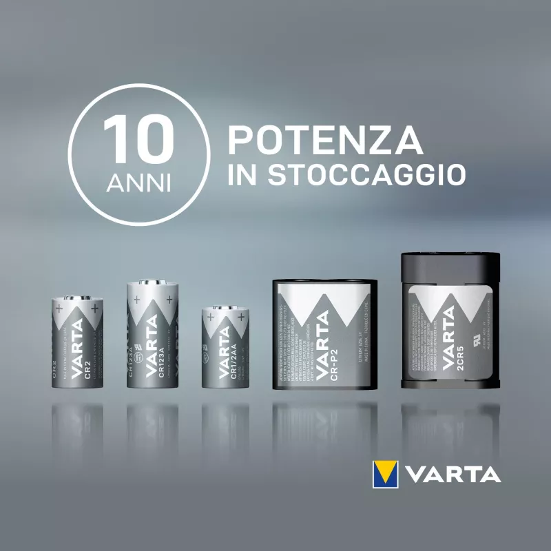 Varta Lithium CR123A 3V 1600mAh Camera Battery