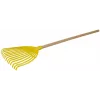 Leaf rake Lena model 05476 with wooden handle, lightweight garden rake for leaves