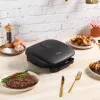 Electric grill Petra PT4366MBLKVDE black with non-stick surface and adjustable temperature