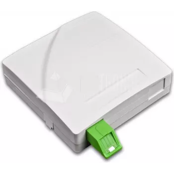 Lightwin FTTx Wall Box for 2x SC simplex Couplers, ohne Pigtails, White FTTx (FTTH WALL OUTLET 2)