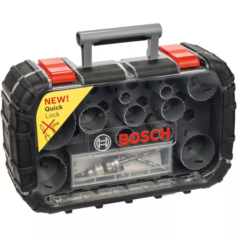 HSS bi-metal universal hole saw set, 17-piece, 20 60, 64, 76 mm (2608580887)