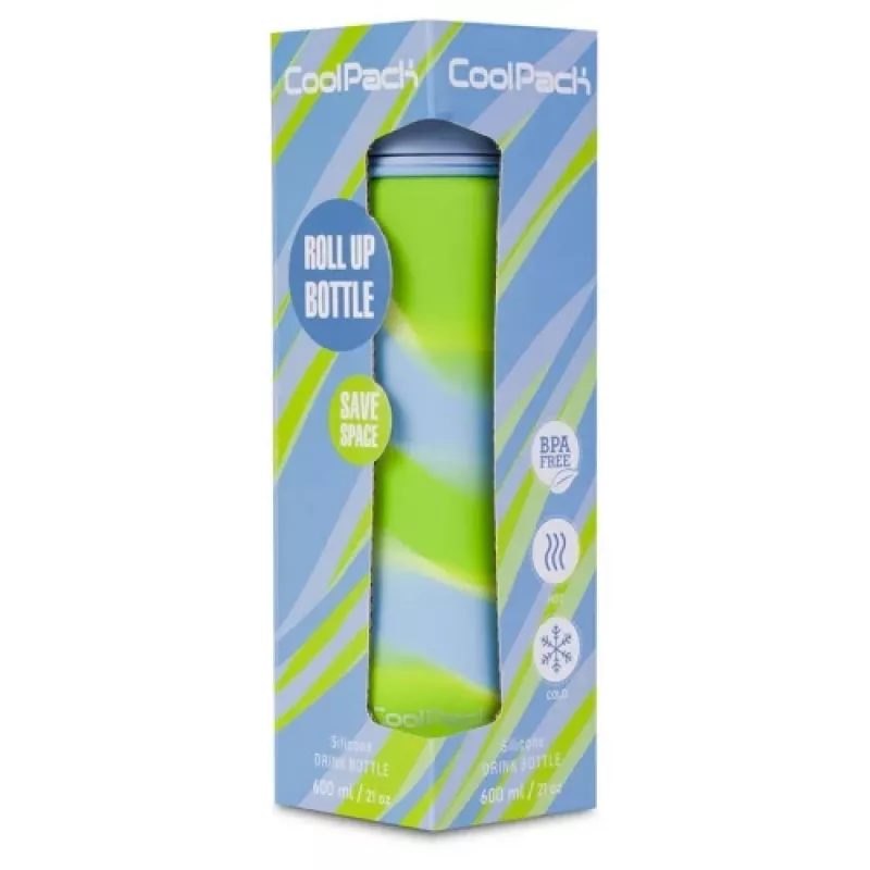 Sports water bottle cool pack Silikon water bottle Z14770 600 ml Girls Blue