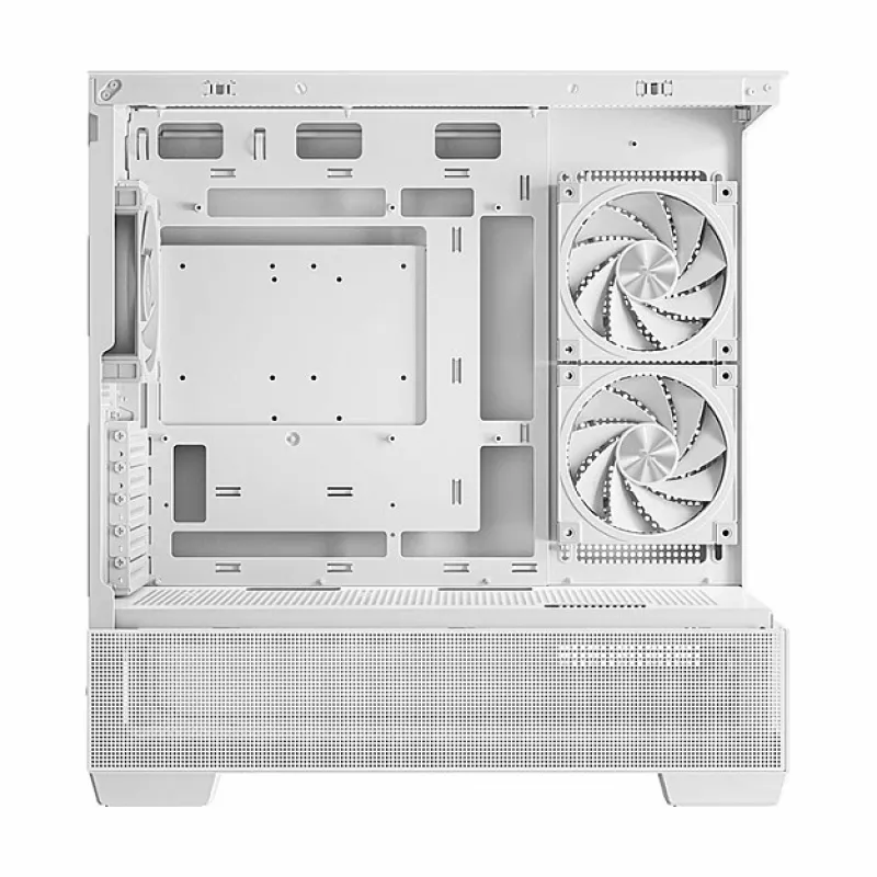 PC Midi Tower case DeepCool CG380 3F WH — White, 235×437×451 mm, supports 2.5 inch/3.5 inch, bottom PSU, 3x 120 mm fans installed