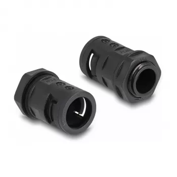 Cable sleeve DeLOCK 60463 Black Plastic 15.8mm x 2m