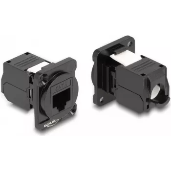 DeLOCK D-Type Module RJ45 Cat.6 female to LSA female Black 87816