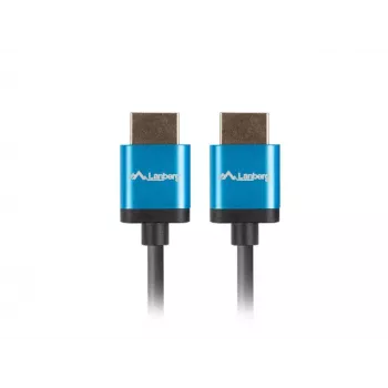 HDMI cable LANBERG CA-HDMI-22CU-0018-BK 1.8 m — HDMI Type A to A, HDMI 2.0, 18 Gbit/s, ARC, gold-plated