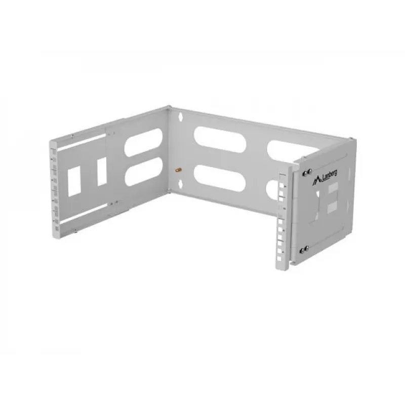 Rack wall mount 19 inch 4U LANBERG — 497×400/240 mm, gray