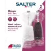 Salt and pepper mill set Salter BW12949EU7, transparent bodies, manual grinding