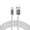 everActive cable USB 1m - White, silicone, quick charge, 2,4A - CBS-1MW
