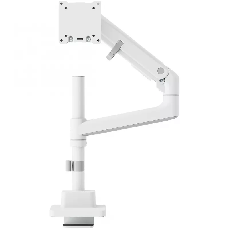 Monitor mount DIGITUS Single, clamp, 57 inch max, 27 kg capacity, VESA 75x75–100x100, white