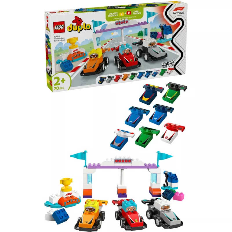 LEGO DUPLO 10445 F1 Team Race Cars & Drivers