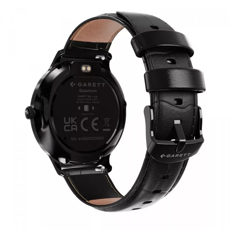 Smartwatch Garett Quantum — black stainless steel
