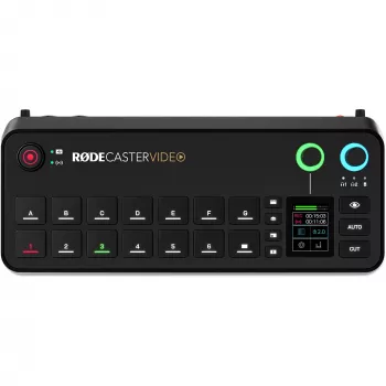 Rode RØDECaster Video Video and Audio Production Console, up to 6 Video Sources, Two Preamps, Dual Internal Wireless Receivers