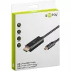 Goobay USB-C -auf-HDMI -Cable 4K a 60 Hz 1 m black - -Plug> HDMI (75696)