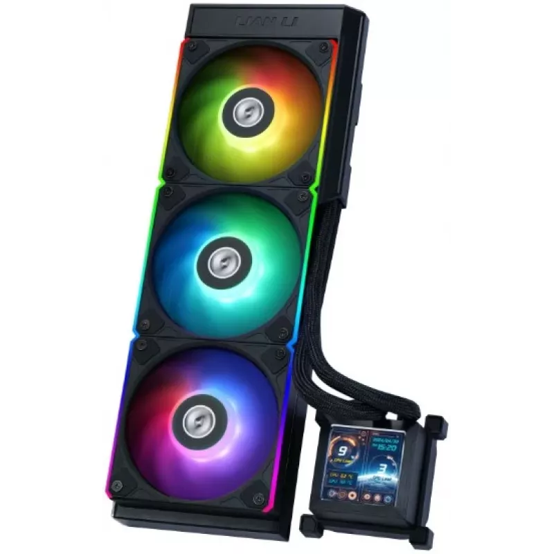 All-in-one liquid cooler Lian Li HydroShift LCD 360S 12 cm Black