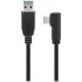 Goobay USB-C™ to USB A 3.0 Cable 90°, black, 1 m - USB 3.0-Plug (Type A) > USB-C™-Plug (66501)