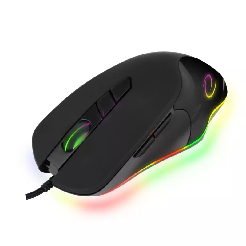 Optical gaming mouse ESPERANZA EM132 — 7 buttons, 7200 DPI, RGB, right-hand, USB 2.0, 1.5 m cable