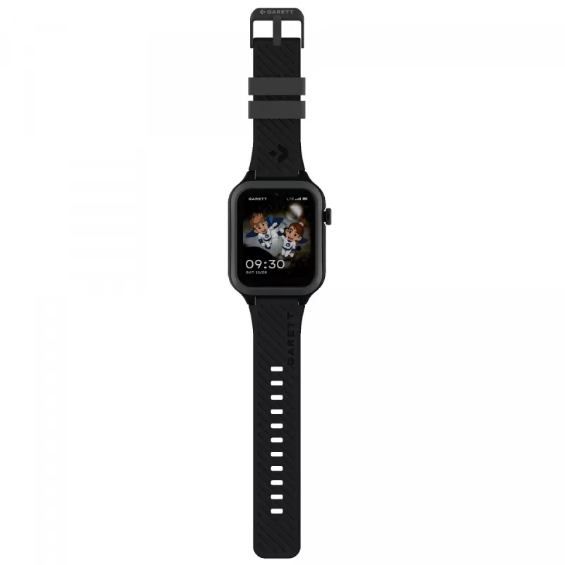 Smartwatch Garett Kids Essa 2 4G Black — kids' GPS watch with 4G connectivity
