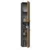 Topeshop NEL I ANT/ART bathroom storage cabinet Graphite, Oak