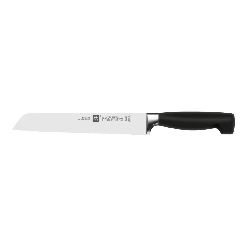 Knife/cutlery block set ZWILLING 35145-000-0 — 7-piece stainless steel blades, plastic handles, includes bread, paring, chef, carving knives, scissors slot