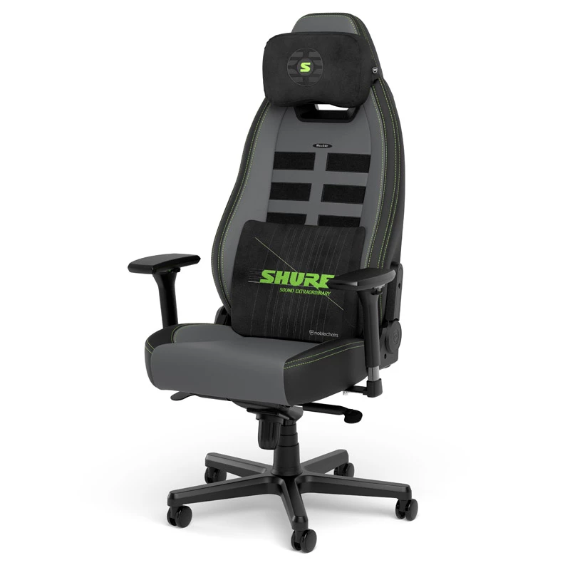 Memory foam cushion set noblechairs Shure Edition GAGC-343 — lumbar and headrest cushions