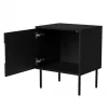 Cama INSERTO bedside cabinet, 2 pcs, 50x40x61.5 cm, black + LED