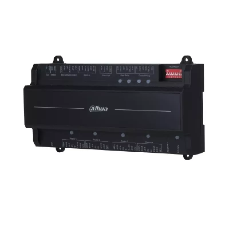 Security door controller DAHUA ASC2202B-D — 2-door bare controller, 12 V, 1.4 A, RS-485, 210×50×106 mm