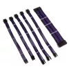 Kolink Core Adept Braided Cable Extension Kit - Jet Black/Titan Purple