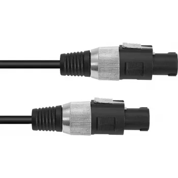 Speaker cable Omnitronic 3022110M, 2x1.5 mm² conductor, 5 m, black