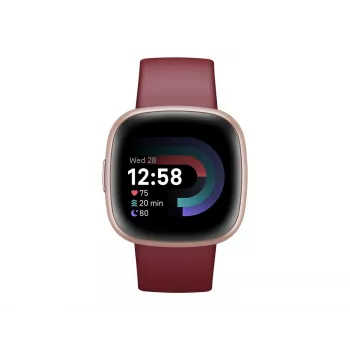 Versa 4 | Smart watch | NFC | GPS (satellite) | AMOLED | Touchscreen | Activity monitoring 24/7 | Waterproof | Bluetooth | Wi-Fi | Beet Juice/Copper Rose
