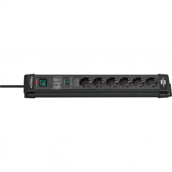 Power Extension Brennenstuhl 1951160400 1.8m 6 AC Outlets Indoor Black