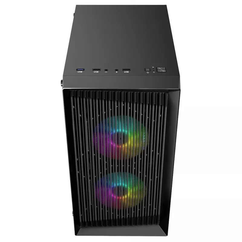 Logic Atos ARGB Mini USB 3.0 Micro Tower Case, Black (AM-ATOS-10-0000000-0002)