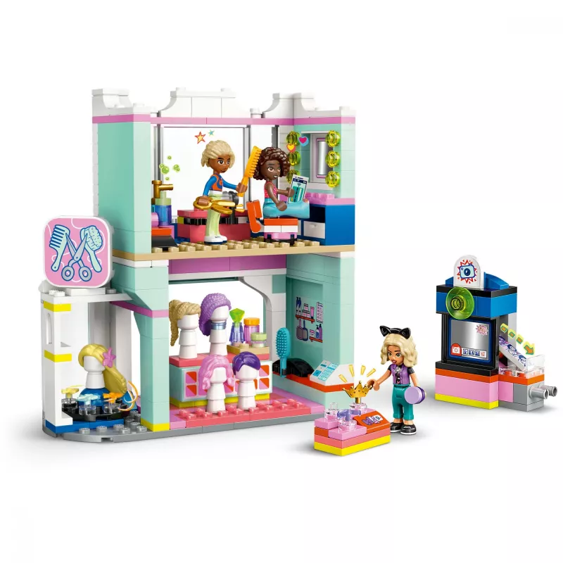 LEGO Friends playset Salon Hairdresser and Decoration Shop 42662 — mini-dolls, salon scene, accessories