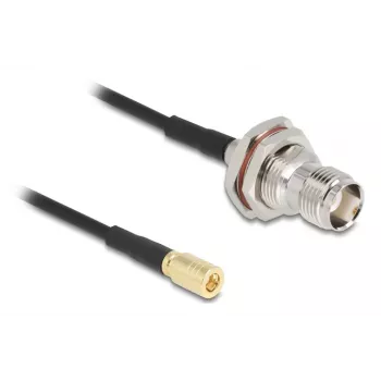 Delock Antenna Cable TNC Socket to SMB Plug RG-174 20 cm (90724)