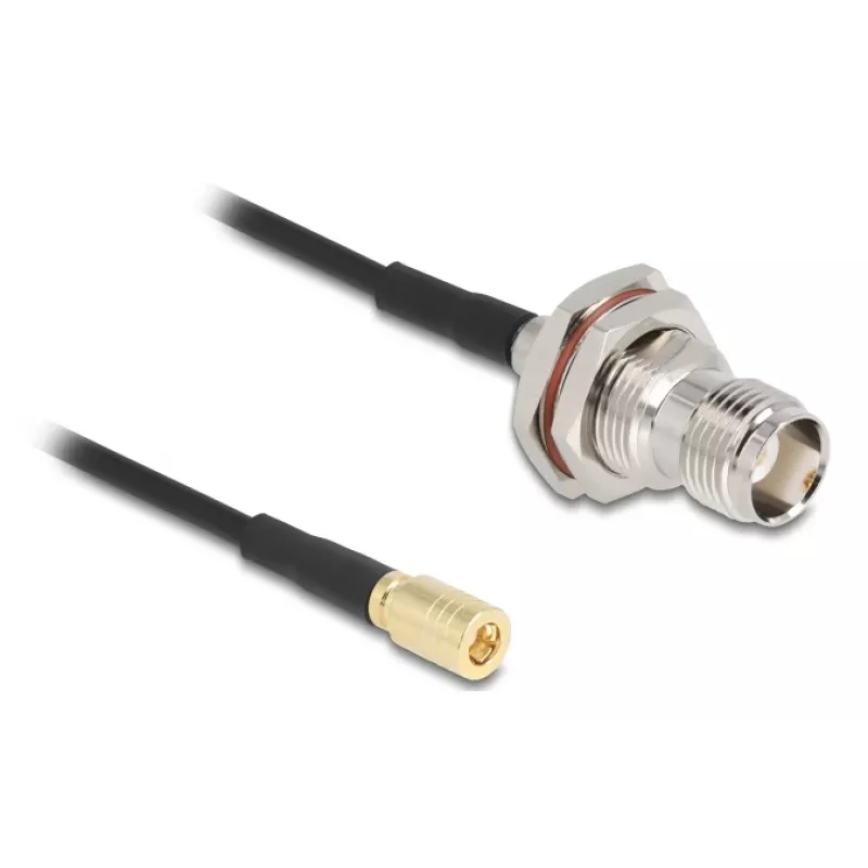 Delock Antenna Cable TNC Socket to SMB Plug RG-174 20 cm (90724)