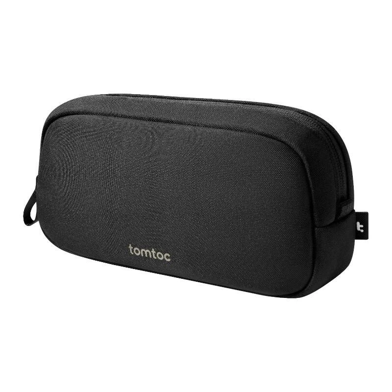 Accessory pouch Tomtoc Light-T12 by Tomtoc (black) — compact organizer for cables and small tech