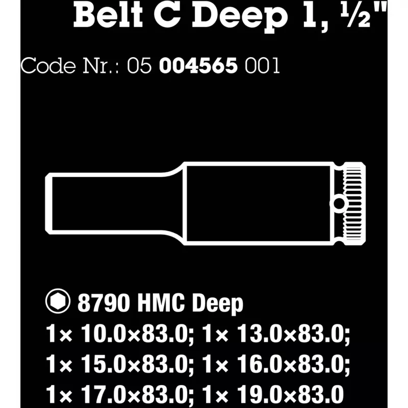 Socket set Wera 05004565001