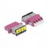 Optical Fiber Coupler DeLOCK 86906 LC Quad female to LC Quad female Multi-mode violet