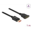 DisplayPort extension cable panel-mount DeLOCK 87095 8K 60 Hz 1 m