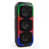 Portable stereo speaker SQUEAK SQ1009 — Bluetooth 5.3, 45W RMS, 10h battery, FM, USB, AUX, LED, 1800 mAh, Black
