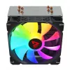 CPU air cooler SAVIO SAVGCOVORTEXX2ARGB with 4 heat pipes, 120mm ARGB fan, black