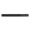Logilink IP PDU Control Unit - Stromverteilungseinheit (Rack - einbaufähig) - Wechselstrom 110-240 V - Ethernet - Eingabe, Eingang IEC 60320 C20 - Aus