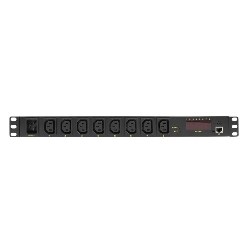 Logilink IP PDU Control Unit - Stromverteilungseinheit (Rack - einbaufähig) - Wechselstrom 110-240 V - Ethernet - Eingabe, Eingang IEC 60320 C20 - Aus