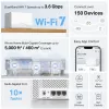 Mesh Wi‑Fi system TP‑LINK Mercusys Halo H25BE (Wi‑Fi 7, Dual‑band 2.4/5 GHz, 2880 Mbps) 2‑pack, 3 internal antennas, white