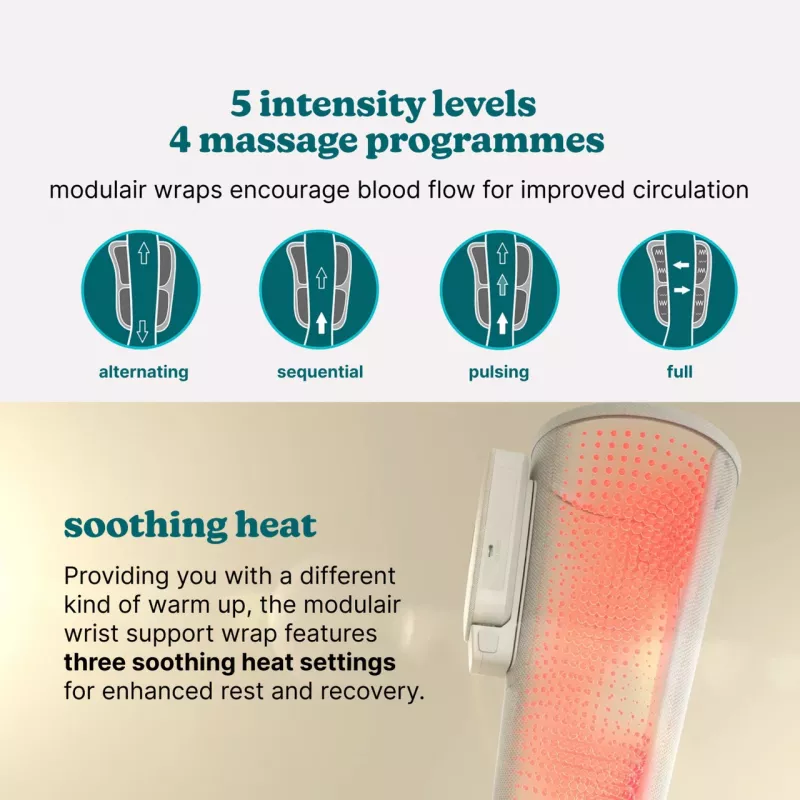 Hand wrap massager HoMedics SR-CMH10H-GY portable adjustable fit for hands and wrists