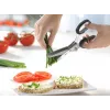 Kitchen scissors GEFU 12660 — stainless steel blades, plastic handle, length 191 mm, width 80 mm