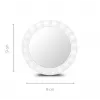 Freestanding Makeup Mirror Medisana 23603 — Round White, Battery Powered, Foldable, Built-in Lighting